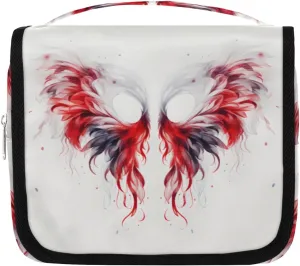 Wings of Birds Hanging Travel Toiletry Bag Kit Makeup Case Cosmetics Organizer Angel Wings Toiletry Bag for Women Make up Accessories Shampoo Body Cream Brushes Set