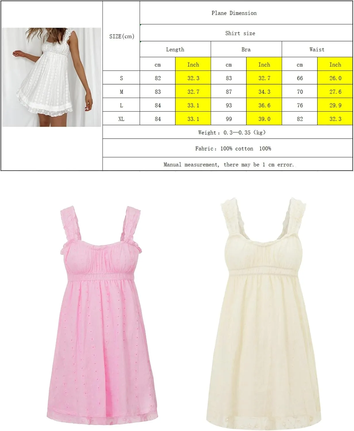 Women Strap Lace Mini Dress Square Neck Floral Embroidery Ruffle A Line Swing Beach Sundress