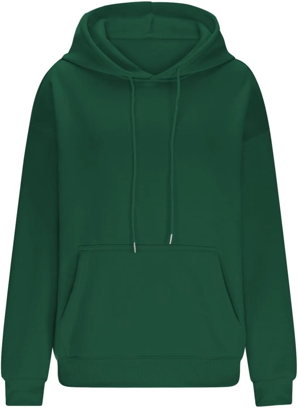 Women's Hoodies Oversized Casual Plus Size Sweatshirts with Drawstring Crew Neck Long Sleeve Cute Fleece Tops