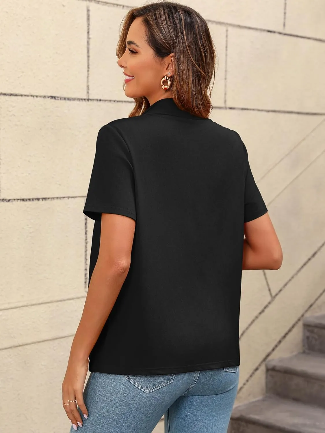 Women's Lightweight Open Front Cardigans Short Sleeve Casual Soft Summer Cardigan With Pockets S-2XL