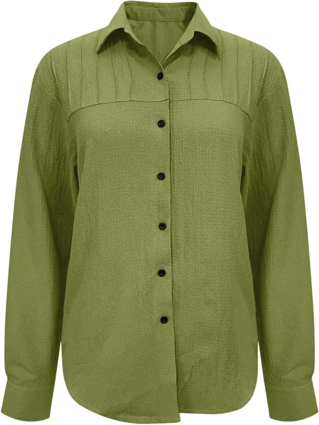 Womens Summer Tops Long Sleeve V Neck Shirts Loose Fit Drop Shoulder Blouses Casual Tunic 2024 Fall Fashion Outfits
