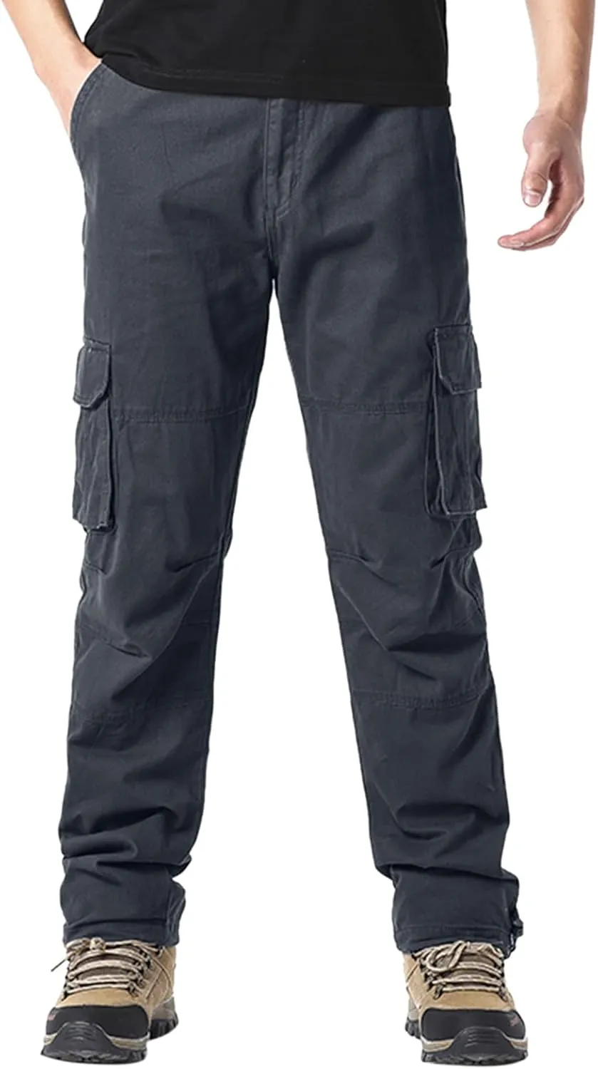 Work Pants for Men Construction Flex Casual Sweatpants Classic Tactical Pants Multi Pockets Twill Sport Hiking Pants